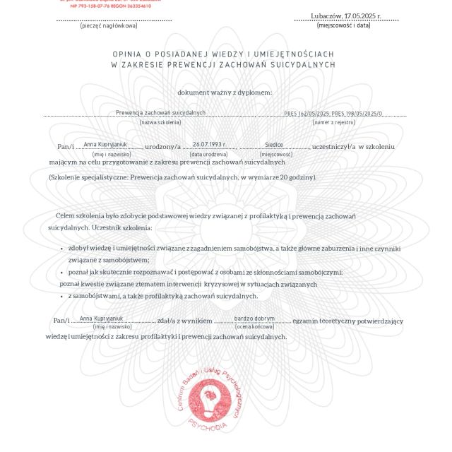 Powiększ obraz: certificate 23