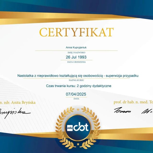 Powiększ obraz: certificate 45