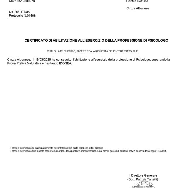 Ingrandire l'immagine: certificate 8