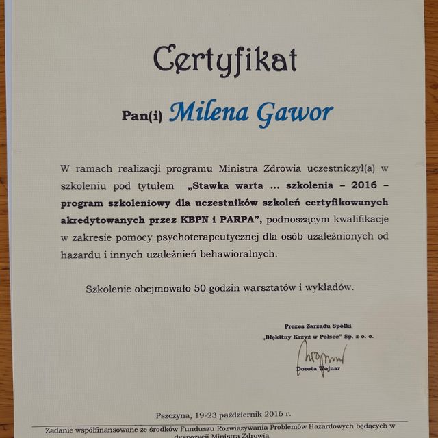 Powiększ obraz: certificate 8