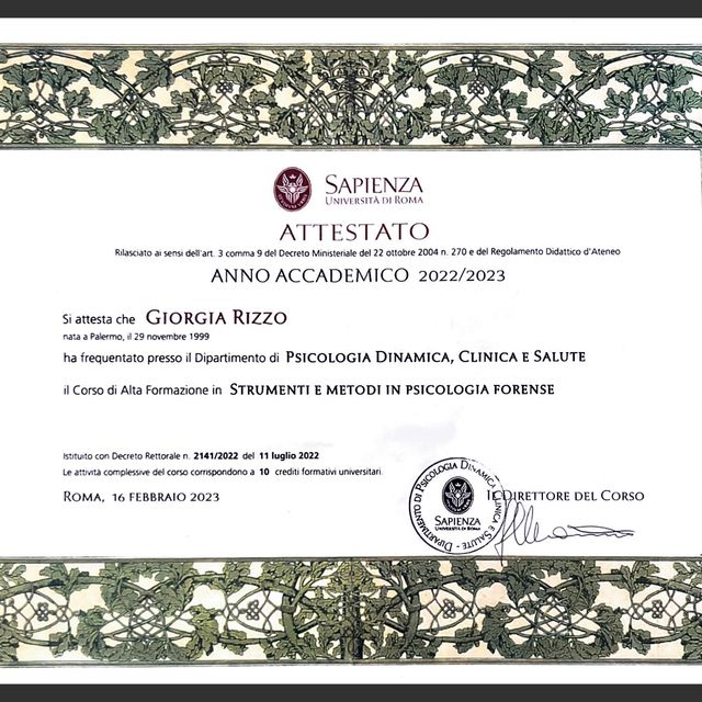 Ingrandire l'immagine: certificate 1