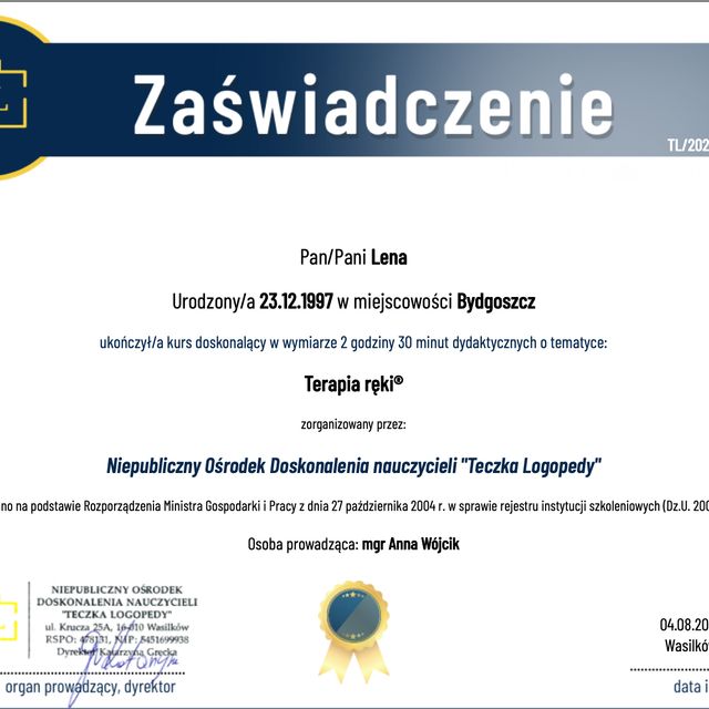 Powiększ obraz: certificate 31