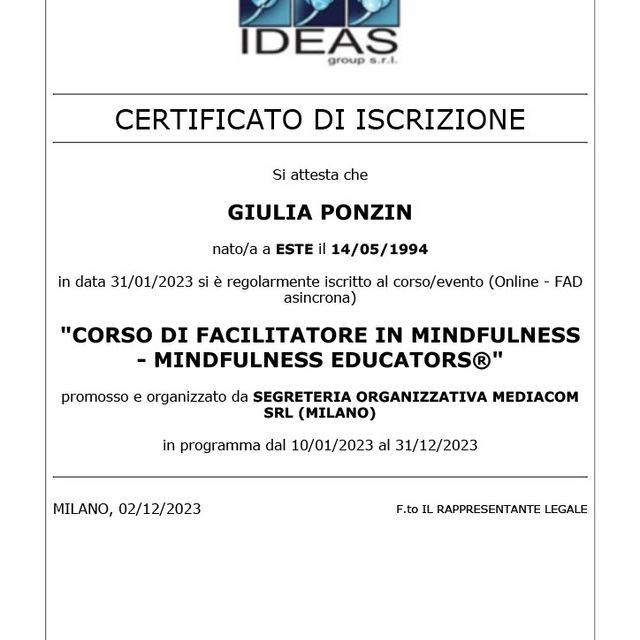 Ingrandire l'immagine: certificate 1