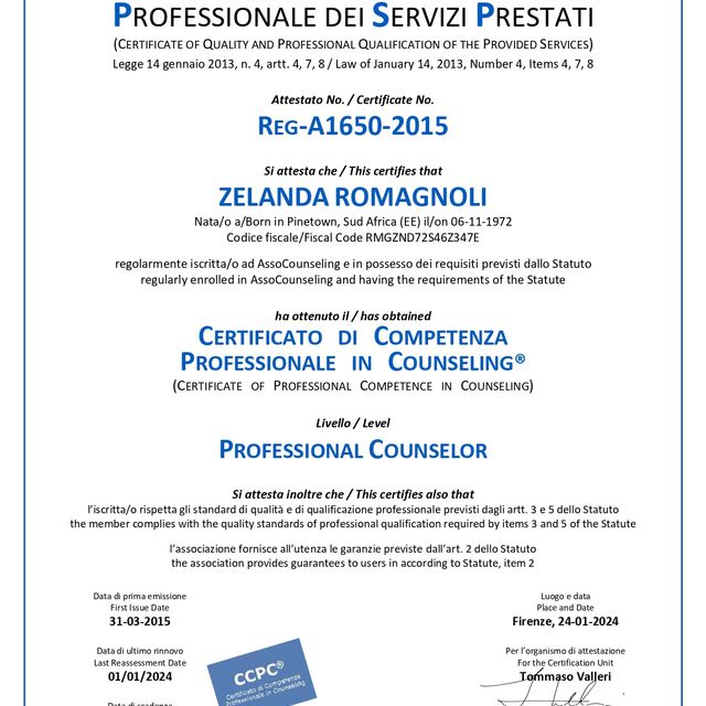 Ingrandire l'immagine: certificate 4