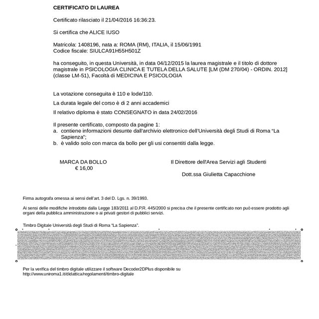 Ingrandire l'immagine: certificate 1