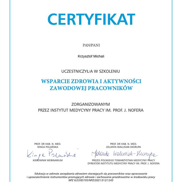 Powiększ obraz: certificate 20