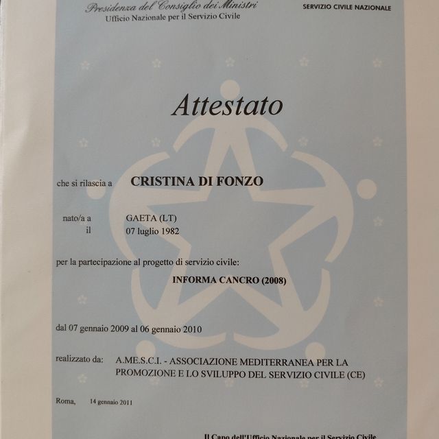Ingrandire l'immagine: certificate 8