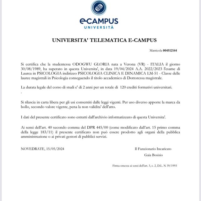 Ingrandire l'immagine: certificate 1