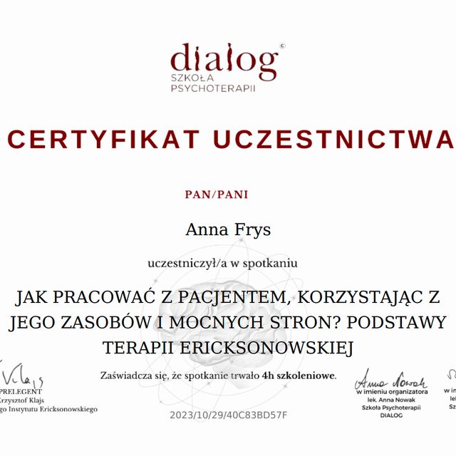 Powiększ obraz: certificate 40