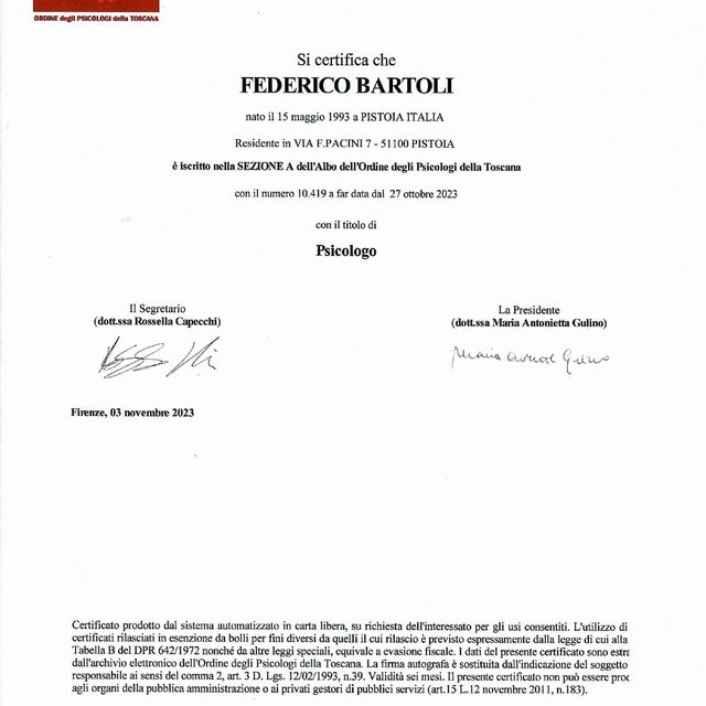 Ingrandire l'immagine: certificate 1