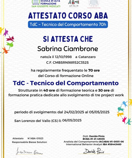 Ingrandire l'immagine: certificate 8