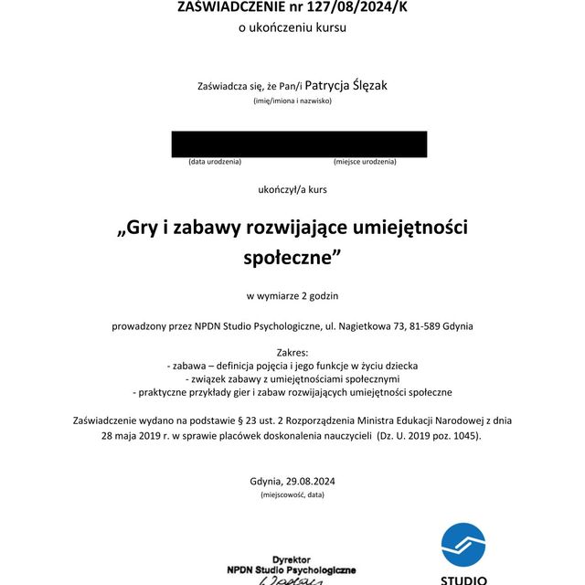 Powiększ obraz: certificate 19