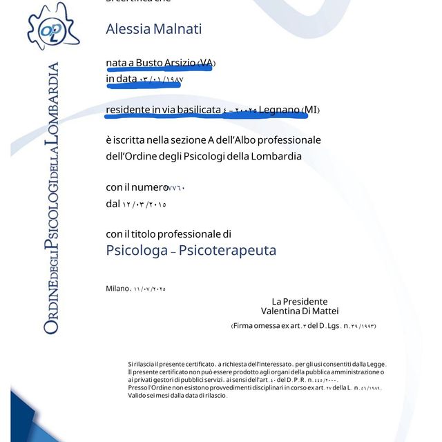 Ingrandire l'immagine: certificate 1