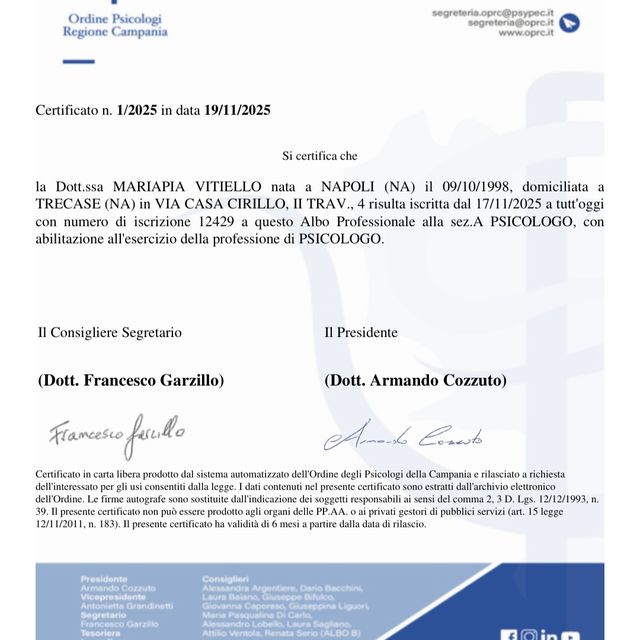 Ingrandire l'immagine: certificate 1