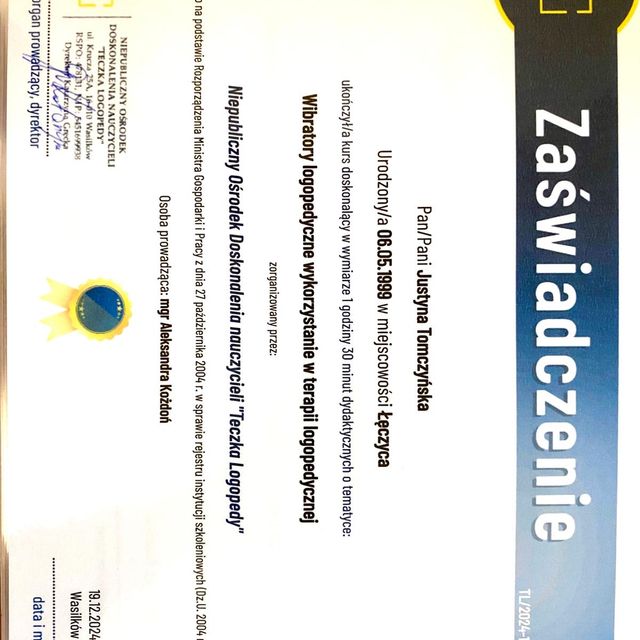 Powiększ obraz: certificate 9