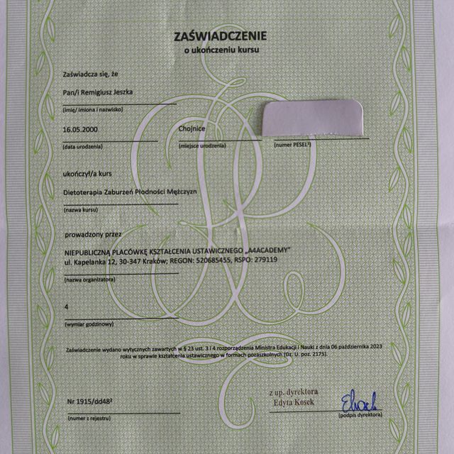 Powiększ obraz: certificate 17