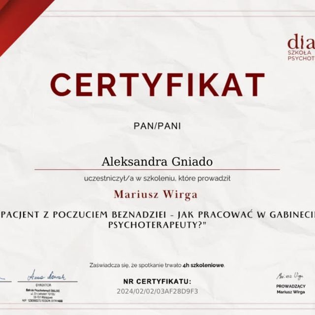 Powiększ obraz: certificate 15