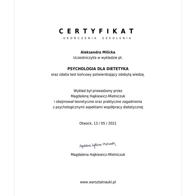 Powiększ obraz: certificate 19