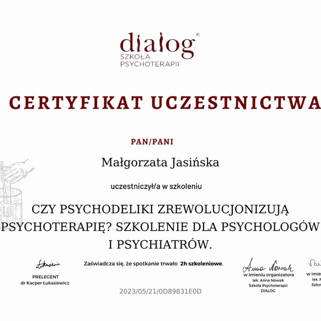 Powiększ obraz: certificate 45