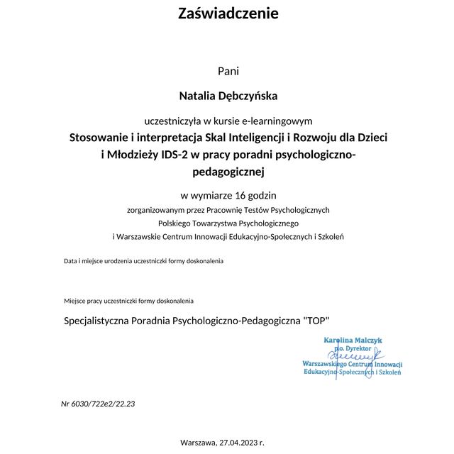 Powiększ obraz: certificate 15