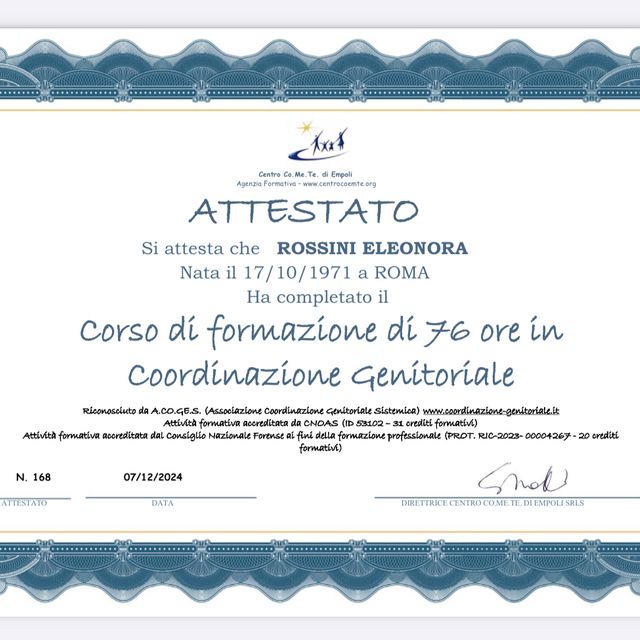 Ingrandire l'immagine: certificate 2