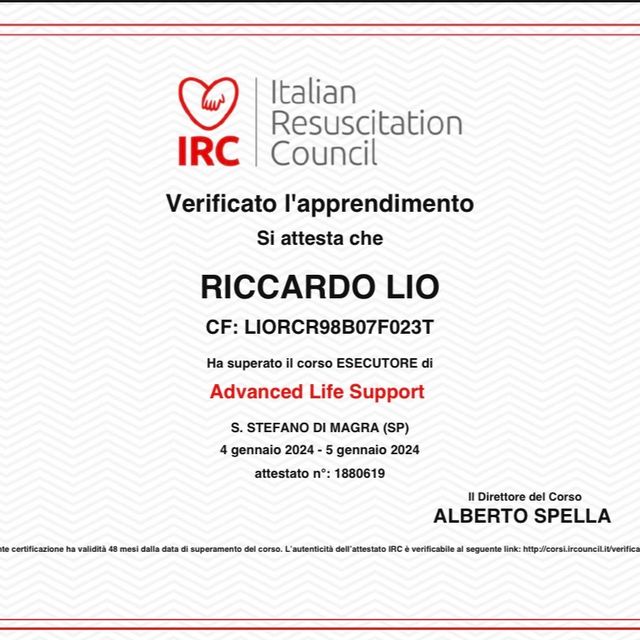 Ingrandire l'immagine: certificate 8