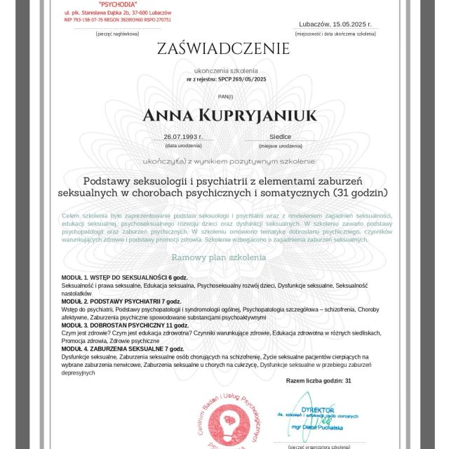 Powiększ obraz: certificate 15