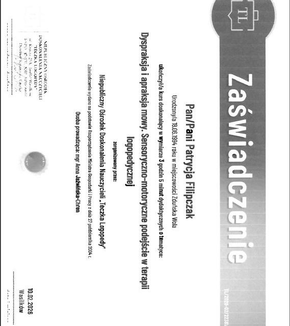 Powiększ obraz: certificate 8