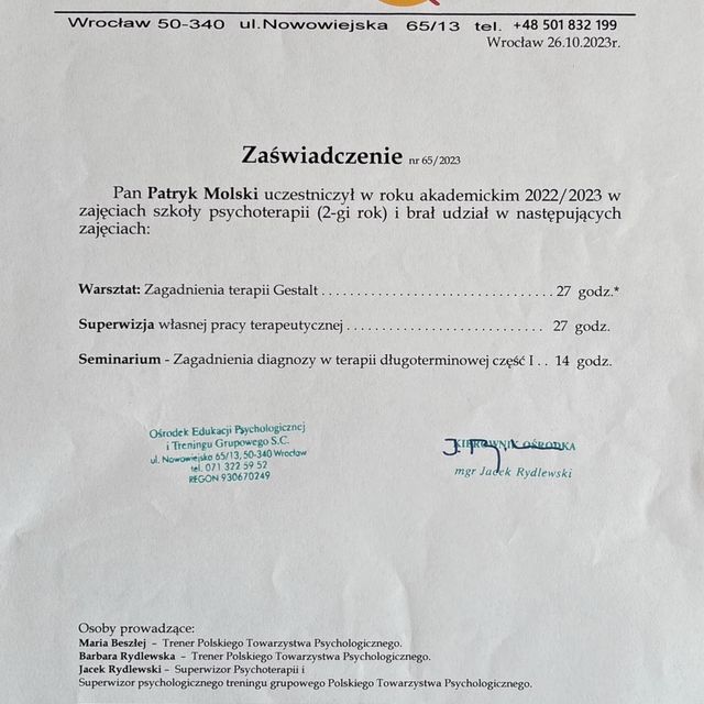 Powiększ obraz: certificate 91