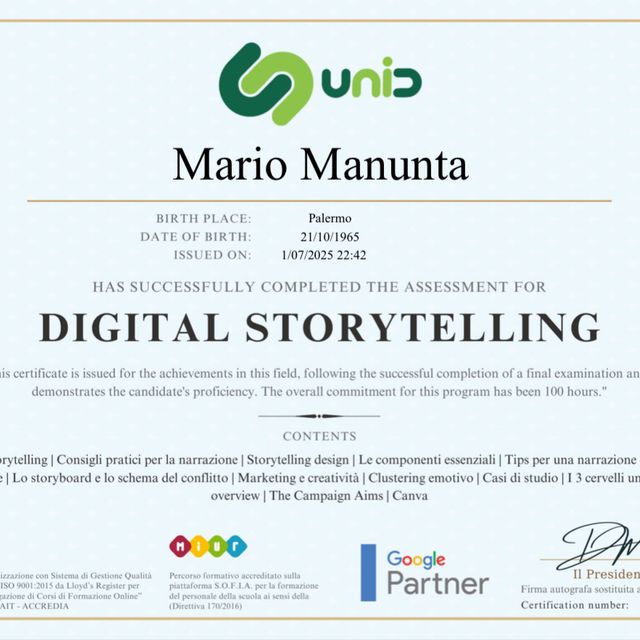 Ingrandire l'immagine: certificate 9