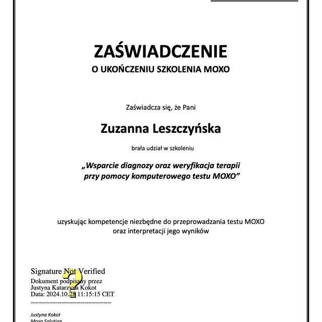 Powiększ obraz: certificate 1