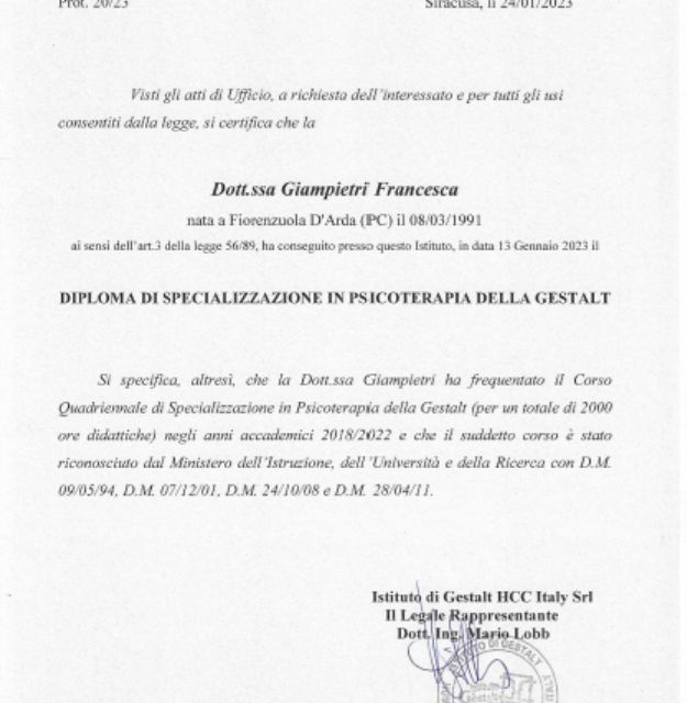 Ingrandire l'immagine: certificate 1