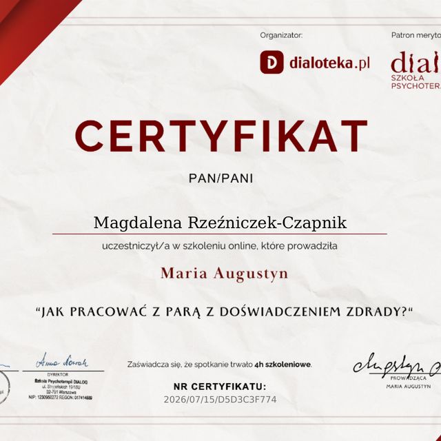 Powiększ obraz: certificate 16