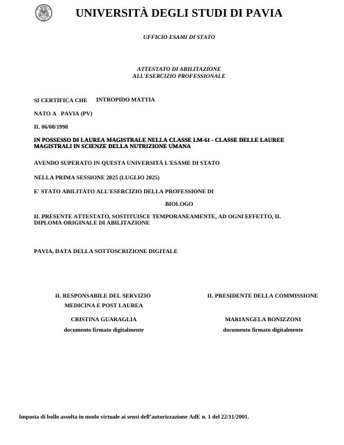 Ingrandire l'immagine: certificate 1