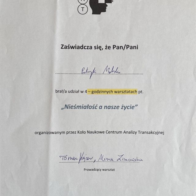 Powiększ obraz: certificate 105