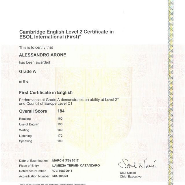 Ingrandire l'immagine: certificate 1