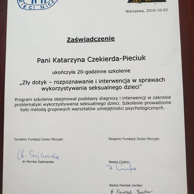 Powiększ obraz: certificate 10