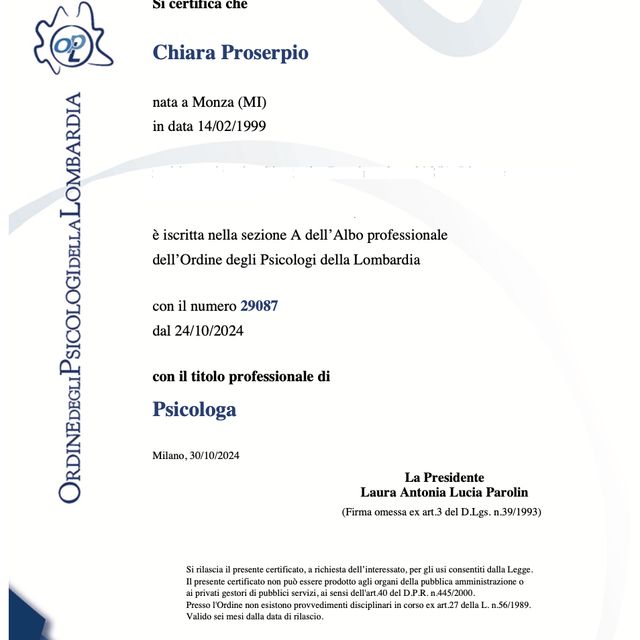 Ingrandire l'immagine: certificate 1