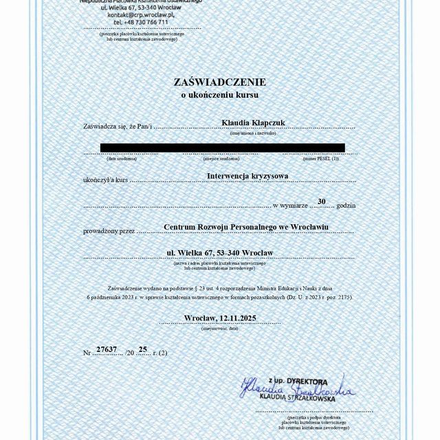 Powiększ obraz: certificate 1