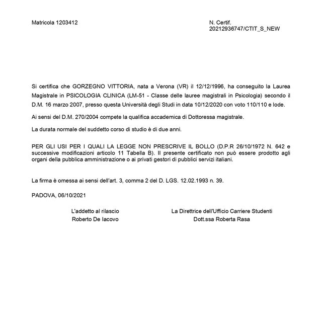 Ingrandire l'immagine: certificate 1