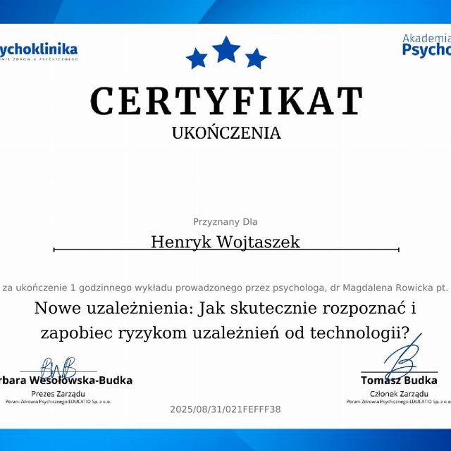 Powiększ obraz: certificate 8