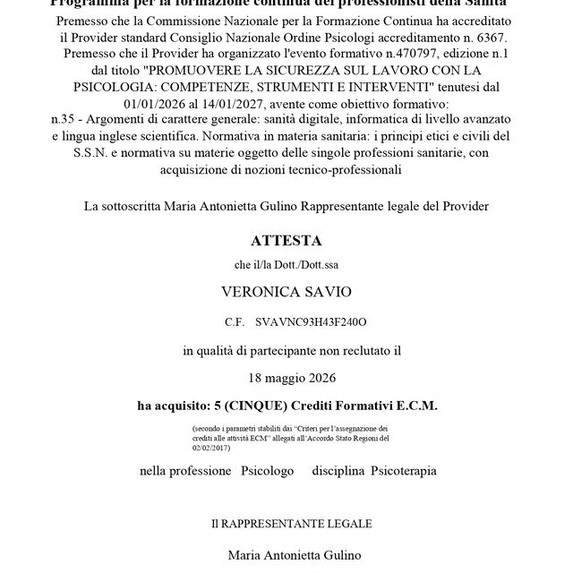 Ingrandire l'immagine: certificate 20