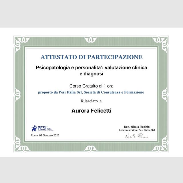 Ingrandire l'immagine: certificate 8