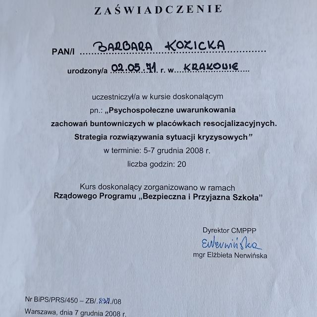Powiększ obraz: certificate 8