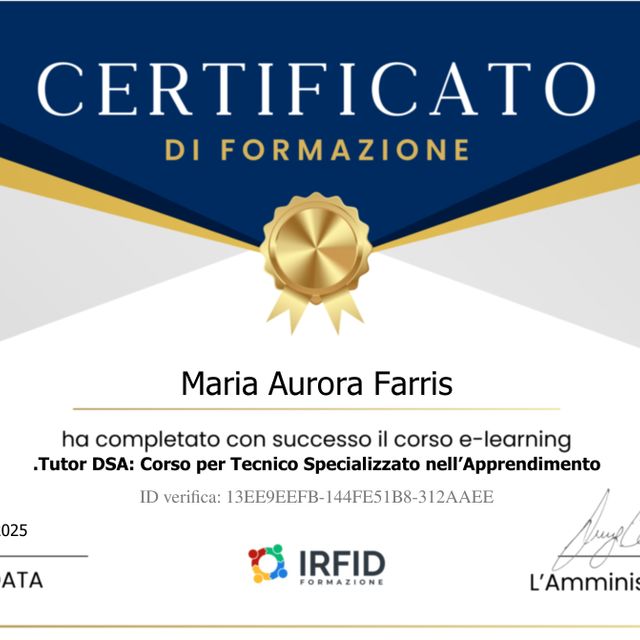 Ingrandire l'immagine: certificate 1