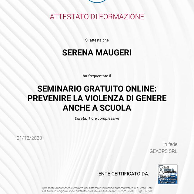 Ingrandire l'immagine: certificate 8