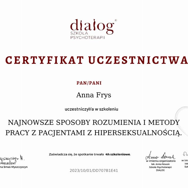 Powiększ obraz: certificate 82