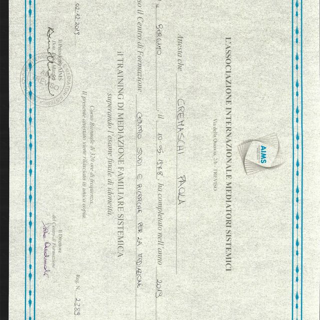 Ingrandire l'immagine: certificate 1