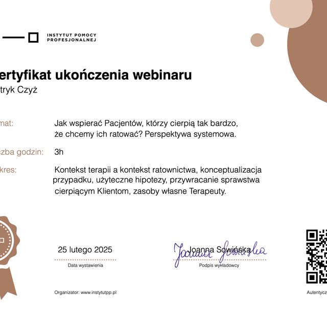 Powiększ obraz: certificate 21