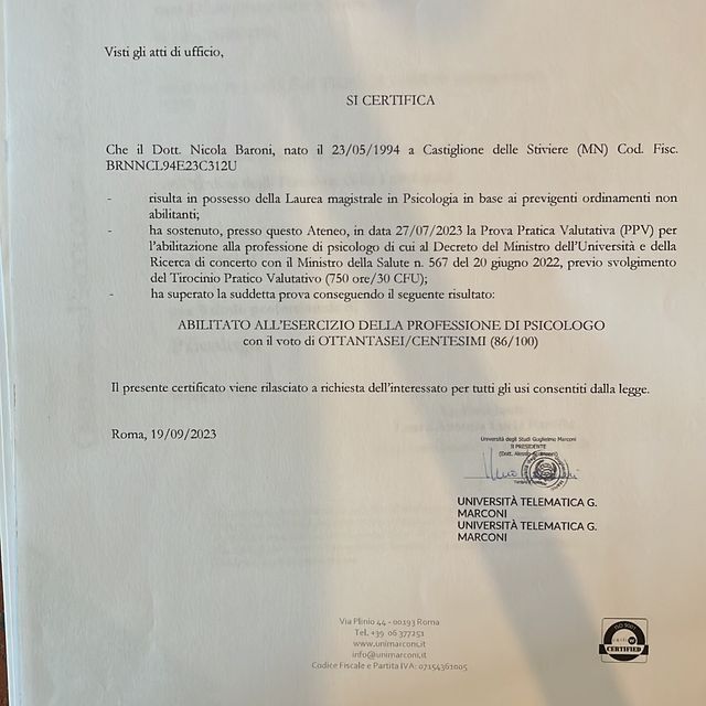 Ingrandire l'immagine: certificate 3